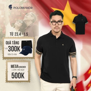 Áo polo nam COSMOS, BST Social Circle chất vải cá sấu cotton interlock cao cấp - POLOMANOR