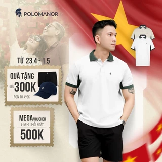 Áo polo nam FOMAD SMART "F" vải cá sấu cotton interlock xuất xịn, thanh lịch sang trọng - POLOMANOR