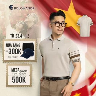Áo polo nam THOMAS vải cá sấu cotton interlock xuất xịn, nam tính thanh lịch sang trọng - POLOMANOR