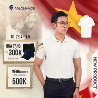 Áo polo nam cao cấp SIMON, chất liệu mới CVC Diamond, thanh lịch sang trọng - POLOMANOR