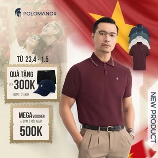 Áo polo nam cao cấp CLASSIC DIAMOND, chất liệu CVC Diamond thanh lịch sang trọng - POLOMANOR