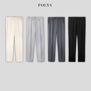Quần âu nam POLYS Fullbox, form suông, lưng chun ẩn tinh tế, chất co giãn 2 chiều, QUẦN ÂU DÀI