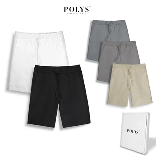 Quần Short Kaki Nam, Lưng Thun Dây Rút, Form Trên Gối, Chất Kaki Giãn 4 Chiều. Short Kaki POLYS