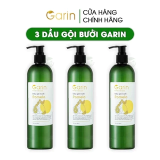 Bộ 3 chai dầu gội bưởi kích mọc tóc pomelo Garin làm sạch tóc và da đầu dưỡng tóc chắc khỏe hơn