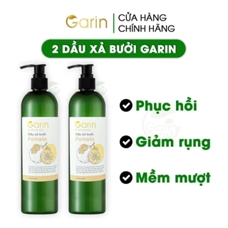Combo 2 chai dầu xả bưởi suôn mượt tóc pomelo Garin 300ml kích mọc tóc giảm rụng dưỡng tóc chắc khỏe
