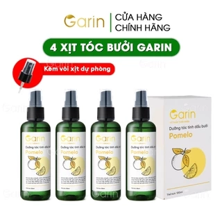 Combo 4 chai tinh dầu bưởi xịt kích mọc tóc nhanh pomelo Garin dưỡng tóc chắc khỏe giảm rụng làm dày