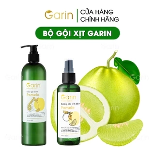 Combo dầu gội xịt tinh dầu bưởi kích mọc tóc pomelo Garin dưỡng tóc chắc khỏe giảm rụng tóc dày hơn