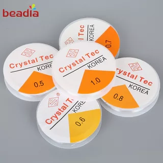 Beadia mùa hè 1 Cuộn Dây Cước Co Giãn Đường Kính 0.5mm Dài 5M-15M Làm Trang Sức Thủ Công