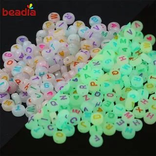 Hạt nhựa Beadia màu neon chất lượng cao dùng làm trang sức thủ công