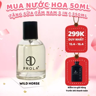 Nước hoa nam đi học Wild Horse 50ml chính hãng PROLA hương thơm nam tính mạnh mẽ