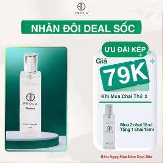 Nước hoa nam PROLA Domino nam tính, năng động, mạnh mẽ thích hợp đi làm, đi hẹn hò PL18 - 15ml