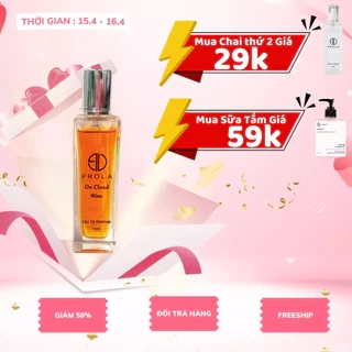 Nước Hoa Nữ PROLA On Cloud Nine Mùi Hương Ngọt Ngào Tiểu Thư, Phong Cách Sang Trọng PL01 - 15ml