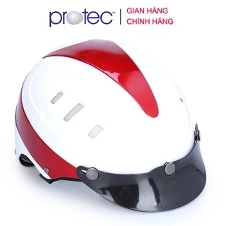 Nón bảo hiểm nửa đầu Protec Rosa RLW, phối màu thời trang, cao cấp, an toàn - Size L