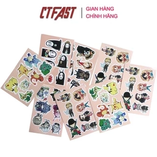 Sticker dán mũ bảo hiểm cute , chống nước dán laptop, điện thoại, đàn guitar, mũ bảo hiểm, vali