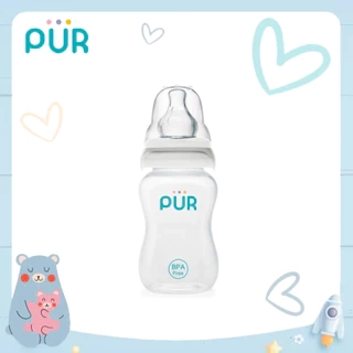 Bình sữa cổ thường Pur - Comfort Feeder  (Anti-colic Feeding bottle) 250ml (có sẵn 1 núm L=F cho bé trên 6th trong bình)