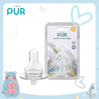 Vỉ 2 núm ti cho bình cổ thường Pur Comfort Feeder (Anti-Colic Feeding bottle)