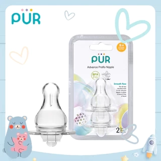 Vỉ 2 núm ti Proflo cho bình cổ thường Pur Advanced