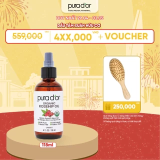 Dầu tầm xuân hữu cơ giúp mờ thâm giảm rạn da và chống lão hoá 118ml tặng lược gỡ rối
