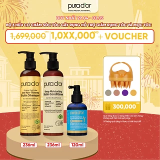 Combo 3 Bước dầu gội, dầu xả và tinh chất Hỗ Trợ Giảm Rụng, Chăm Sóc Da Đầu, Hỗ Trợ Mọc Tóc 236ml