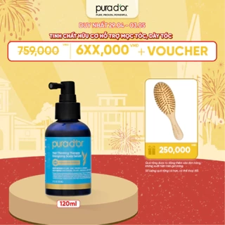 Tinh chất hữu cơ hỗ trợ mọc tóc, dày tóc Pura D'or Hair Therapy Energizing Scalp Serum