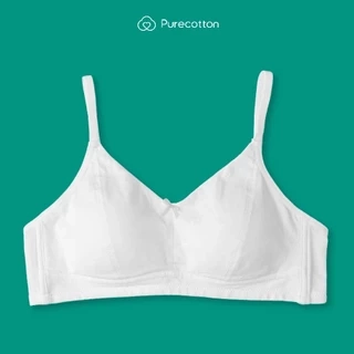 Áo lót bé gái Purecotton chất liệu cotton cao cấp kiểu dáng cài khuy có đệm AL23 New Cat PC112