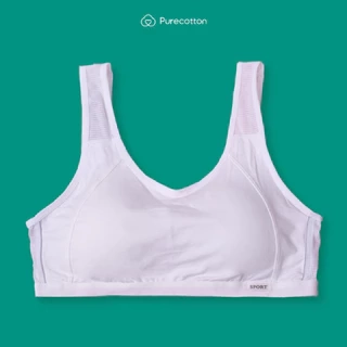 Áo lót học sinh Purecotton cho bé gái mới lớn chất liệu cotton kiểu dáng chui đầu - đệm mỏng PC008