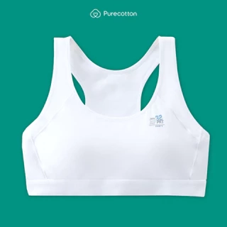 Áo lót thể thao Purecotton bé gái mới lớn chất liệu sợi sồi cao cấp kiểu dáng chui đầu PC101 AL05