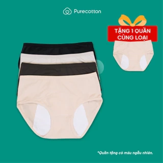 - Combo 4 quần chống tràn nguyệt san BIGSIZE Purecotton vải cotton cao cấp PC113