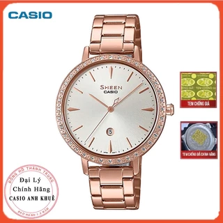 Đồng Hồ Casio Nữ Sheen SHE-4535YPG-7AUDF siêu mỏng kính sapphire
