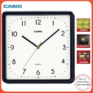 Đồng hồ treo tường Casio vuông IQ-152-1DF vỏ đen ( cỡ 25cm)