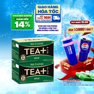 Combo 2 Thùng 24 Chai Trà Ô long Tea+ (450ml /chai)