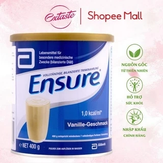 Sữa bột Ensure Đức hương vani giàu dinh dưỡng hộp 400g Extate Official Mall