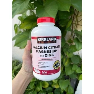 Viên uống bổ sung canxi kẽm, magie Kirkland Signature Calcium Citrate Magnesium and ZinC 500 viên