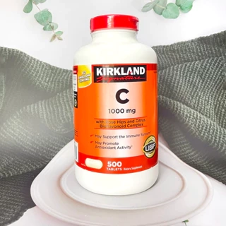 Viên vitamin c Kirkland Signature 1000mg sáng da chống lão hóa hộp 500 viên extaste