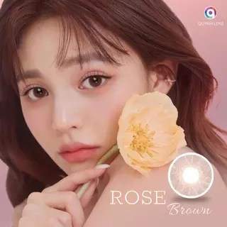 Kính áp tròng QUYNH LENS Rose Brown 0-8 độ