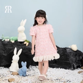 RẬP BABY - Váy Baby Tweed Hồng - BABI 04