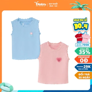 Áo thun bé gái Rabity chất liệu cotton thoáng mát mùa hè 905.003