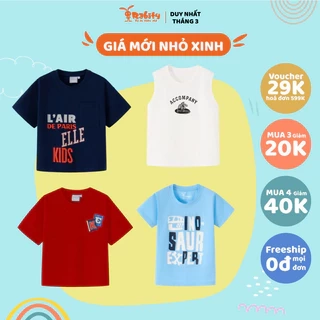Áo thun bé trai Rabity ngắn tay cotton 900066