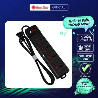 Ổ cắm điện đa năng Rạng Đông 4 ổ cắm, dài 3-5 mét Model OC02 4C/3M/10A