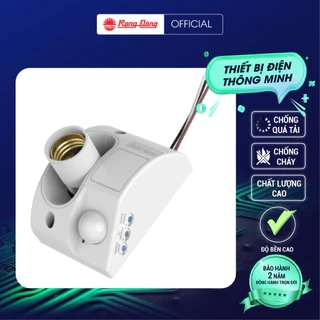 Đui đèn cảm biến Rạng Đông Tích hợp cảm biến chuyển động và cảm biến ánh sáng ĐCB01.PIR E27/300W