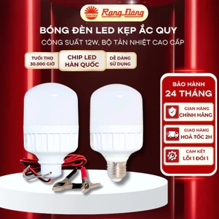 Bóng Đèn LED Kẹp Bình Ắc Quy 12V - 24V DC 12W Rạng Đông, ChipLED Samsung