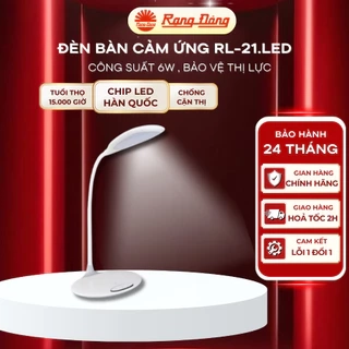 Đèn bàn cảm ứng 6W LED Rạng Đông RL-21.LED Thay đổi ánh sáng, 5 mức sáng