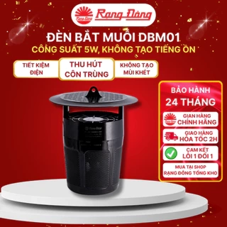 Đèn bắt muỗi thông minh Rạng Đông siêu bền, không tiếng ồn, không hóa chất DBM01 5W