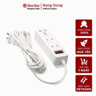 Ổ cắm kéo dài 2m và 5m Rạng Đông - Model: OC05 3C/2M/10A