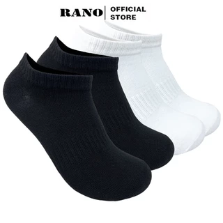 Tất trơn nam nữ cổ ngắn trắng đen chất liệu cotton cao cấp thoáng mát chuẩn xuất khẩu TRON_NG