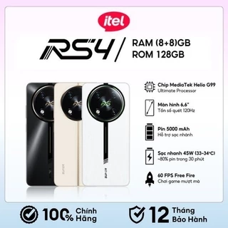 Điện Thoại Itel RS4 16GB(8+8)/128GB | NFC | 5KmAH | 120Hz | Sạc Nhánh & Nhanh 45W | BH 12Tháng