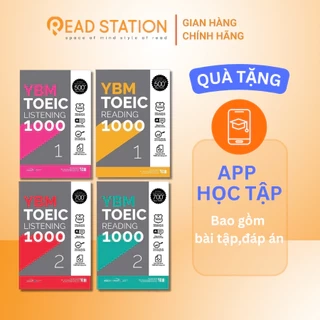 Sách Bộ: YBM TOEIC 1000: Reading (1-2) + Listening (1-2) (Combo/Lẻ 4 Cuốn)