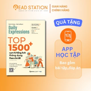 Sách: Top 1500+ Cụm Từ Tiếng Anh Thông Dụng Theo Chủ Đề - Daily Expressions - Tặng Kèm File Luyện