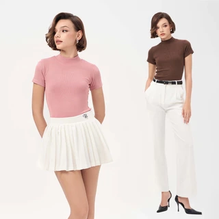 RECHIC Áo thun ôm Chessy cơ bản chất cotton co giãn thoải mái