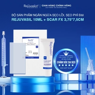 Bộ sản phẩm ngăn ngừa sẹo lồi và sẹo phẫu thuật Rejuvaskin gel 10ml x 3.75*7.5cm